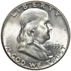 1955 Franklin Half Dollar Gem BU Bugs Bunny Variety