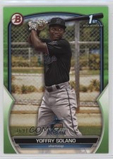 2023 Bowman Prospects Neon Green 369/399 Yoffry Solano #BP-72 10jr