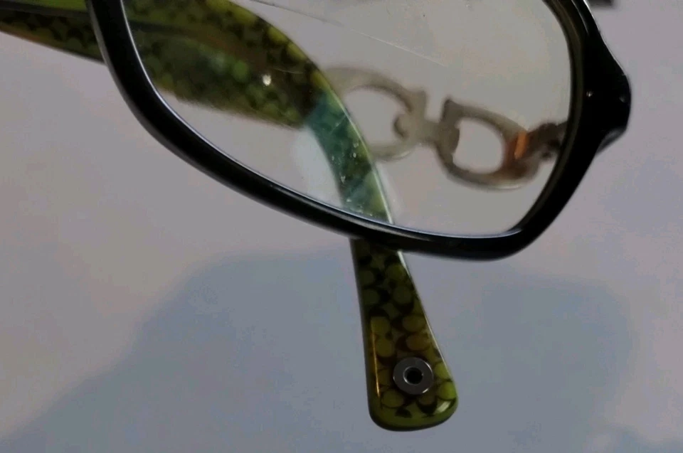 Marco de gafas Coach VANESSA HC6017 5036 52 15 135 estampado tortuga verde Foto 3 de 4