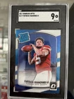 2017 Panini Donruss Optic #177 Patrick Mahomes SGC 9 Mint Rated Rookie Chiefs