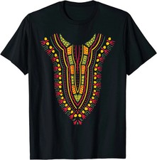 Dashiki Print Kente Traditional Ethnic African Pride Unisex T-Shirt S-5XL