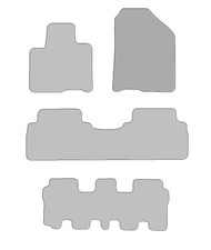 Fußmatten passend für Kia Sorento Typ  (Baujahr 2015 - aktuell), Hit anthrazit