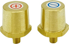 M6 Thread Male Brass Battery Terminal Charging Posts, M6 Battery Post Adapter  