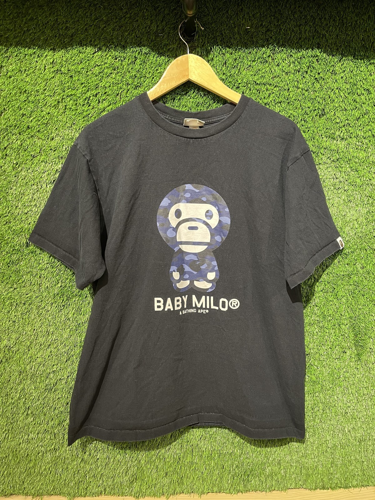 Size XL - A BATHING APE BABY MILO Navy Tee Sz XL Milo Pre-Owned