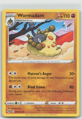 Wormadam 077 Brilliant Stars Pokemon  B2G1 Coupon  NM