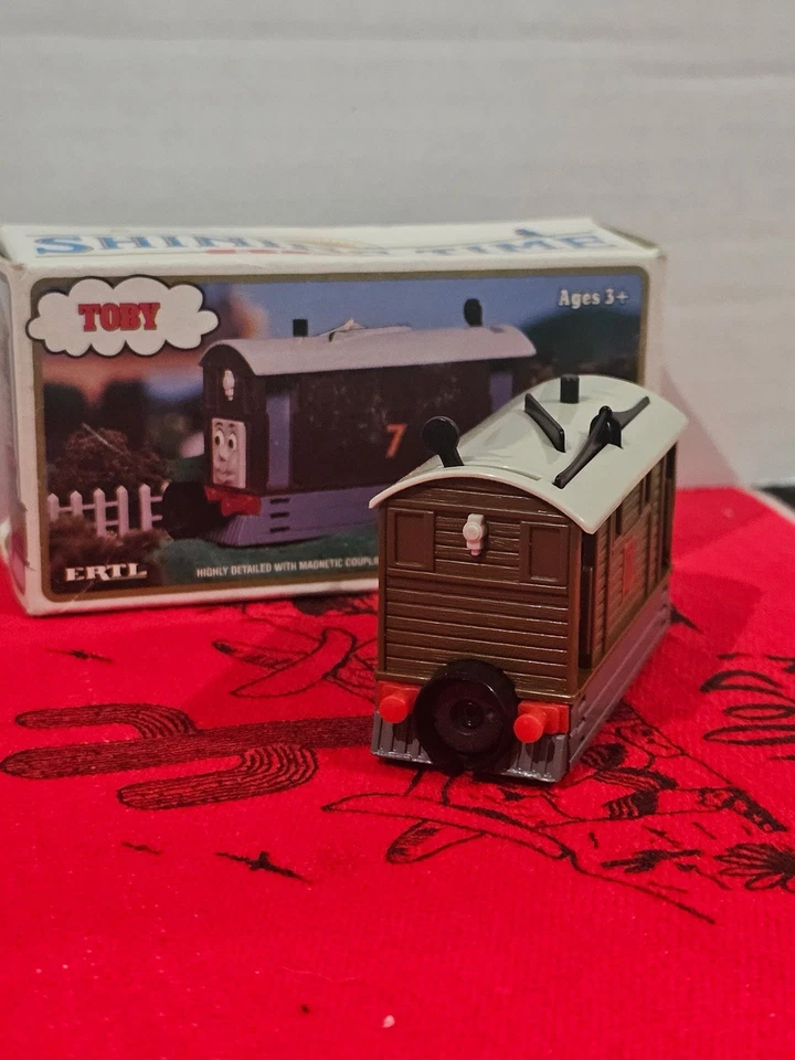 Ertl Línea Dorada Toby Tranvía Coche Thomas El Tren Diecast Raro De Colección 1993 Lote De 4 Foto 3 de 3