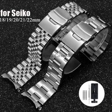 Stainless Steel Watch Strap Compatible with Seiko SKX007 SKX009 18-22mm Band