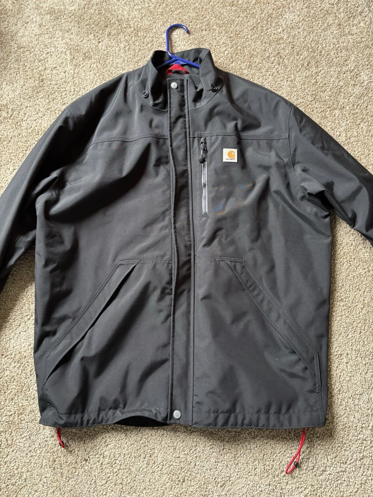 Carhartt Storm Defender Waterproof Jacket Men’s XL Tall Black Rain Work Jacket
Opens in a new window
