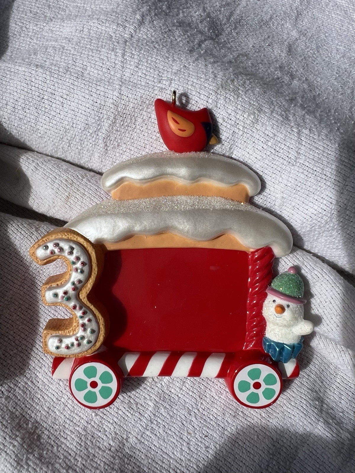 Hallmark Keepsake 3rd Christmas Photo Frame Ornament 2011
