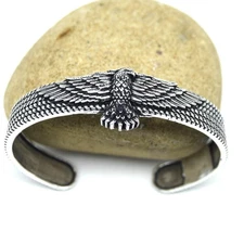 Eagle Handmade 925 Sterling Silver Jewelry Eagle Cuff Bracelet