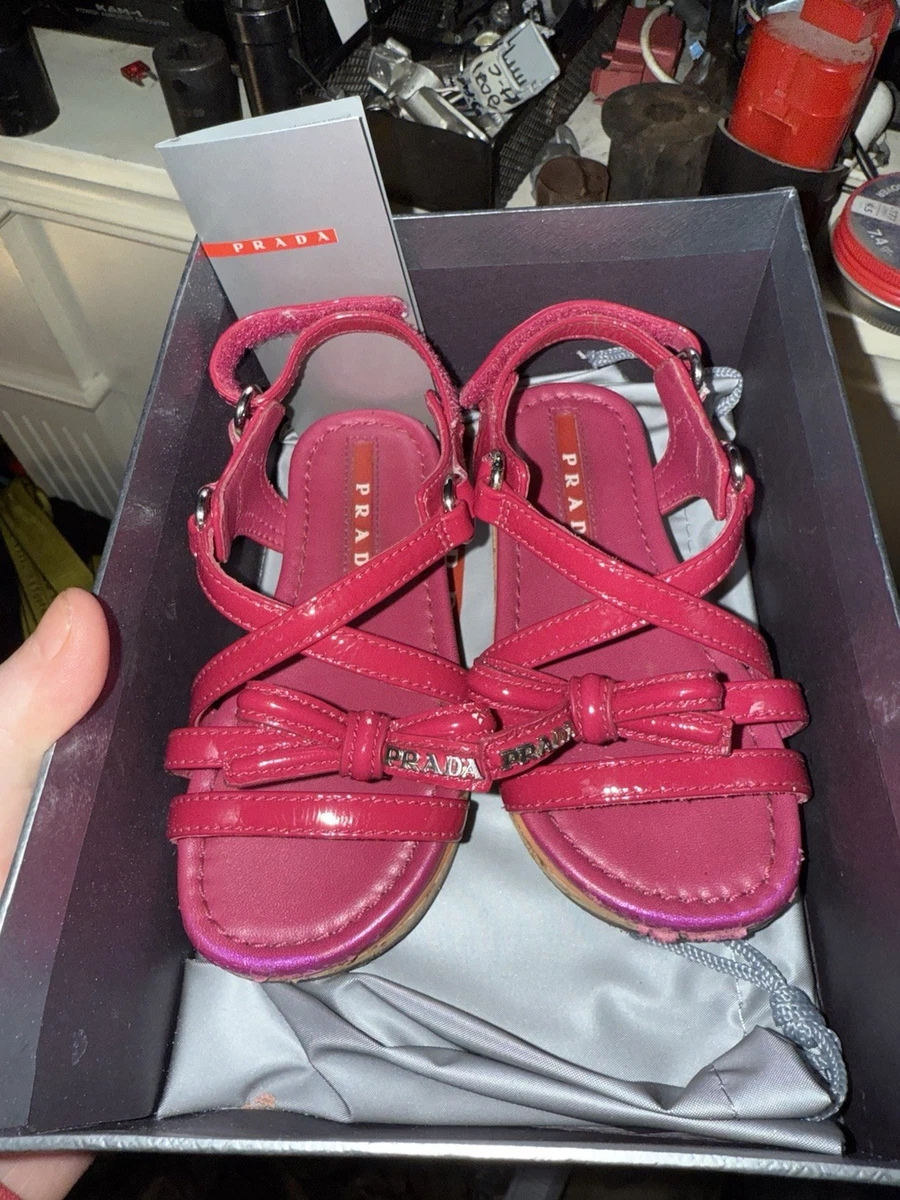 PRADA Patent Leather Bow Sandals for Women for sale | eBay