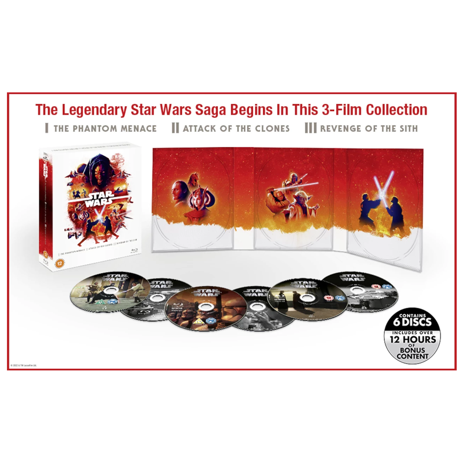 Star Wars Trilogy: Episodes I, II & III [12] Blu-ray Box Set brand new sealed - Image 5