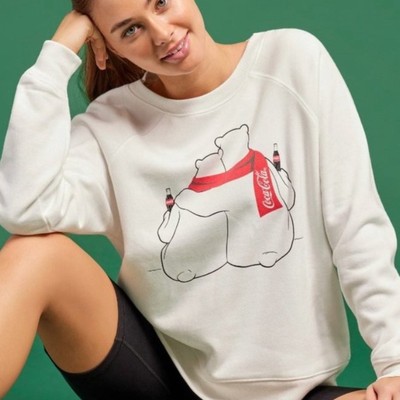 Wildfox Coca-Cola Polar Crewneck Sweatshirt  Pullover Small NEW