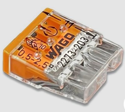 100x WAGO COMPACT Verbindungsdosenklemme (2273-203)