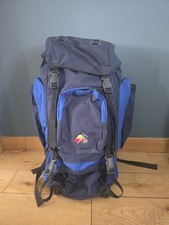 65L Hiking Backpack Rucksack Blue Camping Travel Trekking Outdoor Large Pack