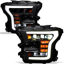 Dynamic Full LED Tri Projector Headlights with Sequntial LED Signal Compatible w