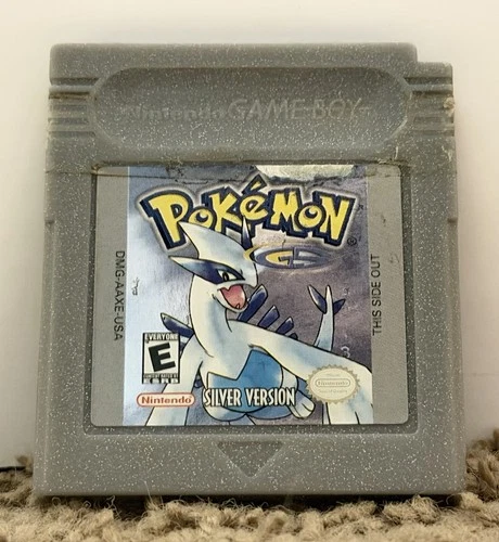 Pokémon Silver Version Nintendo Game Boy Color AUTHENTIC for Parts / Repair