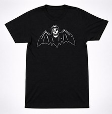 Misfits Bat Logo Horror Punk T-Shirt Classic Skull Vintage Punk Rock Band Tee