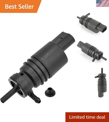 #ad Durable Windshield Washer Fluid Pump Replacement with Grommet for All Vehicles $15.99