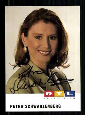Petra Schwarzenberg RTL Autogrammkarte Original Signiert # BC 232674