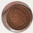 US Rare Old West 1880 Indian Head Penny Coin American Collection Shield Cent USA