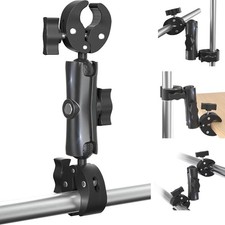 Super Double Clamp Mount Umbrella Camera Pole Clamp Holder Aolly Arm