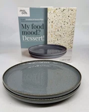 Moods 2-Piece Breakfast & Dessert Plate Set - 21 CM - New In Box   SH