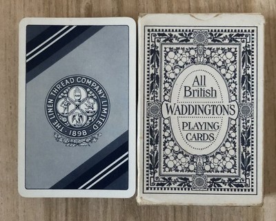 Vintage Packung Waddingtons Spielkarten Werbung The Linen Thread Company 