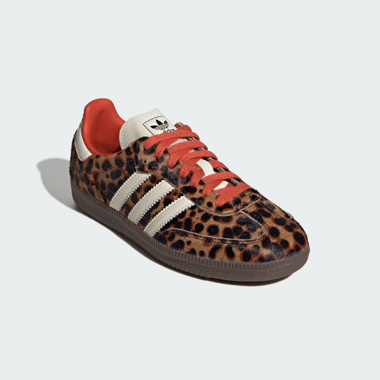 PONY Scarpe unisex Adidas Originals SAMBA OG JI2734 nere preloved rosse stampa leopardata