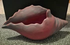 Vtg- Van Briggle Pottery Mulberry Conch Shell 9" Wide- Beautiful!