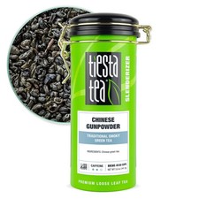 - Chinese Gunpowder, Loose Leaf, Traditional Smoky Green Tea, Premium Aromati...