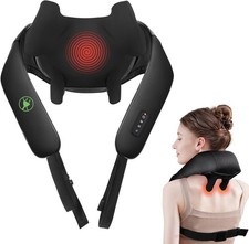 Neck Massager for Pain Relief Deep Tissue, Cordless Neck and Back Massager wi...