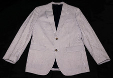 BONOBOS Nova Fides Men's Seersucker Blazer Sport Coat Casual Jacket Size 42L