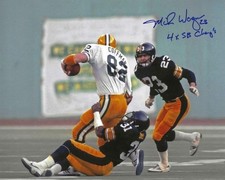 Autographed MIKE WAGNER 4X SB Champs  Pittsburgh Steelers  8x10 Photo w/ COA