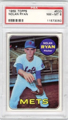 1969 Topps Nolan Ryan #533 PSA 8