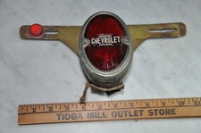 Vintage Chevrolet License Plate Lamp Assembly Brake Light 