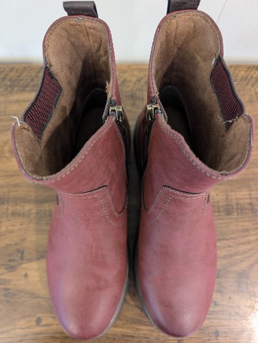 Spring Step Kaze Ankle Boots Red Euro 39 US 8.5 Vegan Friendly, Water Resistant - Picture 9 of 12