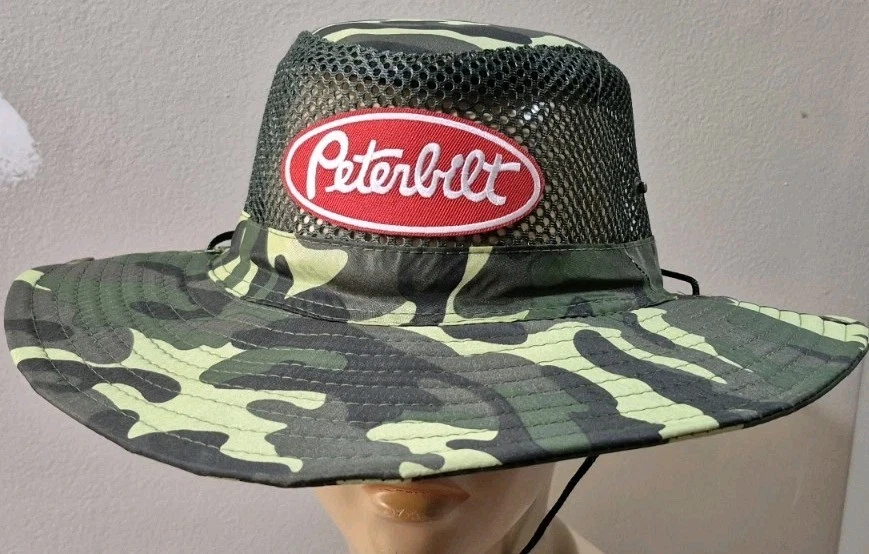 Peterbilt Hat Snap closure Fishing Sun Shade Hiking Peterbilt Hat