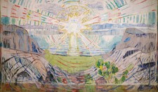 Edvard Munch - The Sun Giclee Fine Art Print Reproduction on Canvas 36"