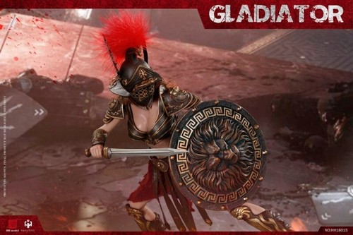 HAOYU TOYS HH18015 IMPERIAL FEMALE GLADIATOR WARRIOR - DIECAST - RED VERSION - Imagen 8 de 8