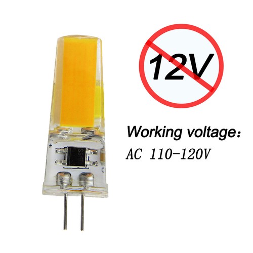 5PCS 5W COB 2508 G4 LED Dimmable bulb White Warm AC 110V 120V Candle Light Lamp - Picture 3 of 14