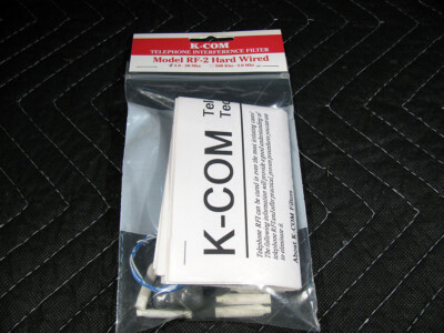 K-COM Telephone Interference Filter Model RF-2 Hard Wired 3-30 MHz