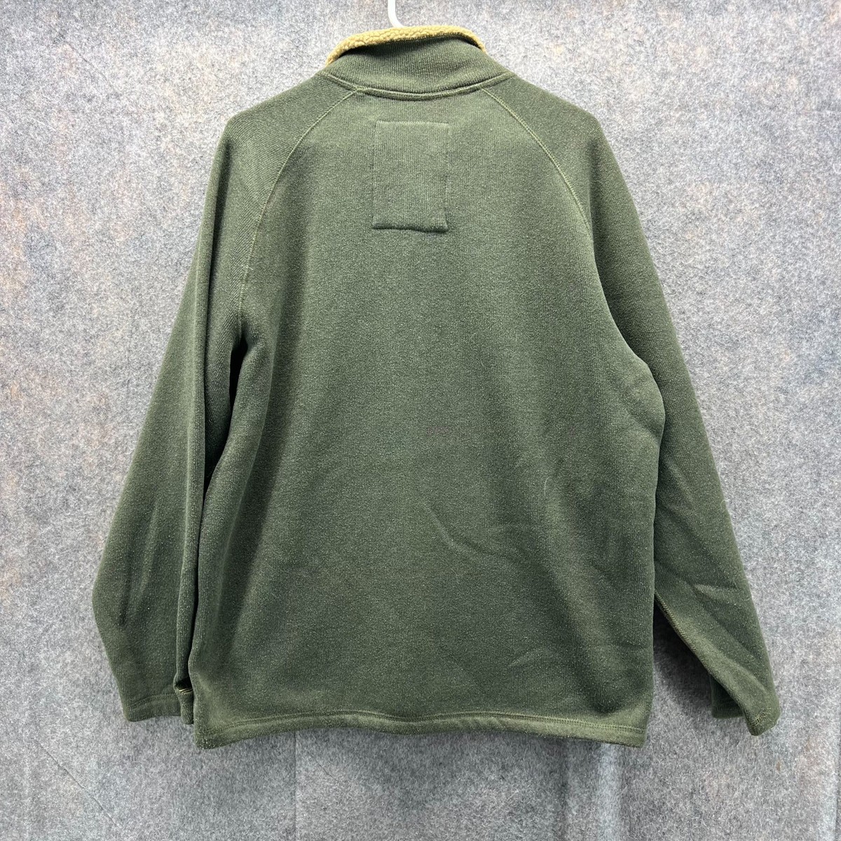 Timberland Jacket Men XL Olive Green Pullover Half Zip Fleece