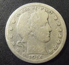 1914 S Barber Quarter, One of the key coins!  Low Mintage (14SAC1) FREE SHIPPING