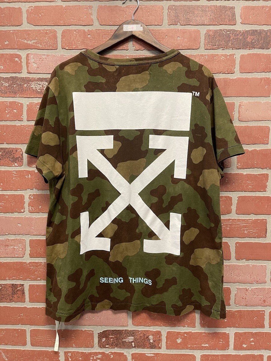 Size L - Off White Camouflage Thorn Arrows Short Sleeve T-Shirt