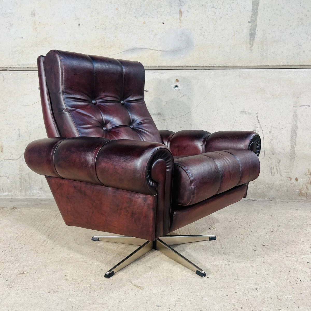 Deep 2024 leather chair