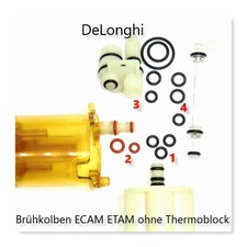 DeLonghi AEG Dichtungssatz O-Ring SET klein Kolben ohne Thermoblock ECAM ETAM