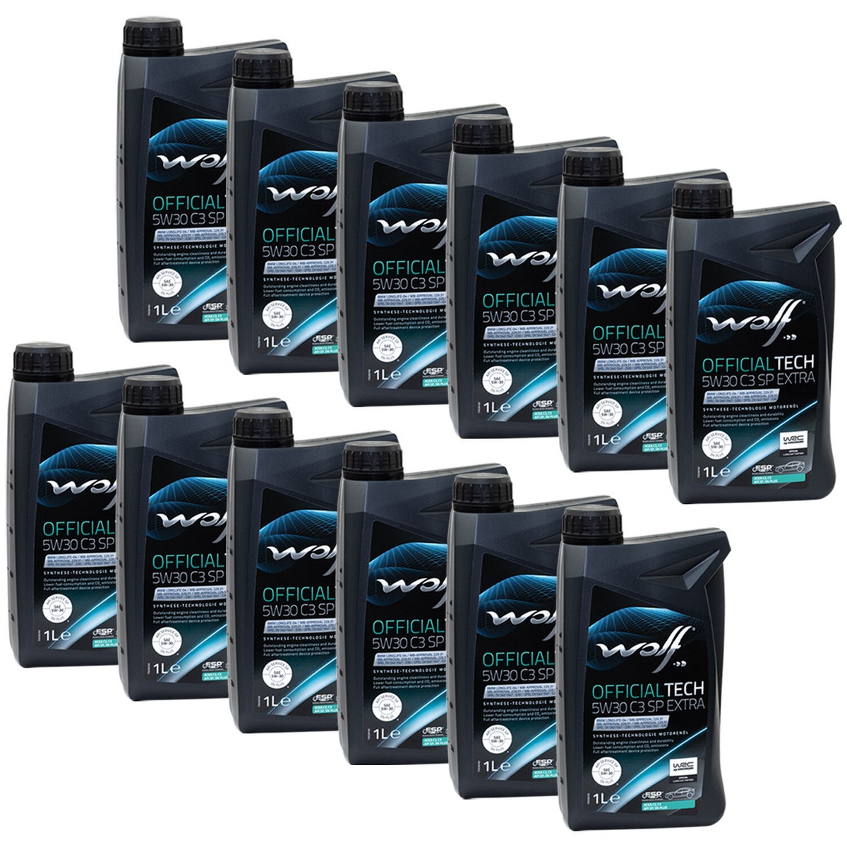 Motoröl WOLF OFFICIALTECH C3 SP EXTRA 65648 SAE 5W30 12 X 1 Liter