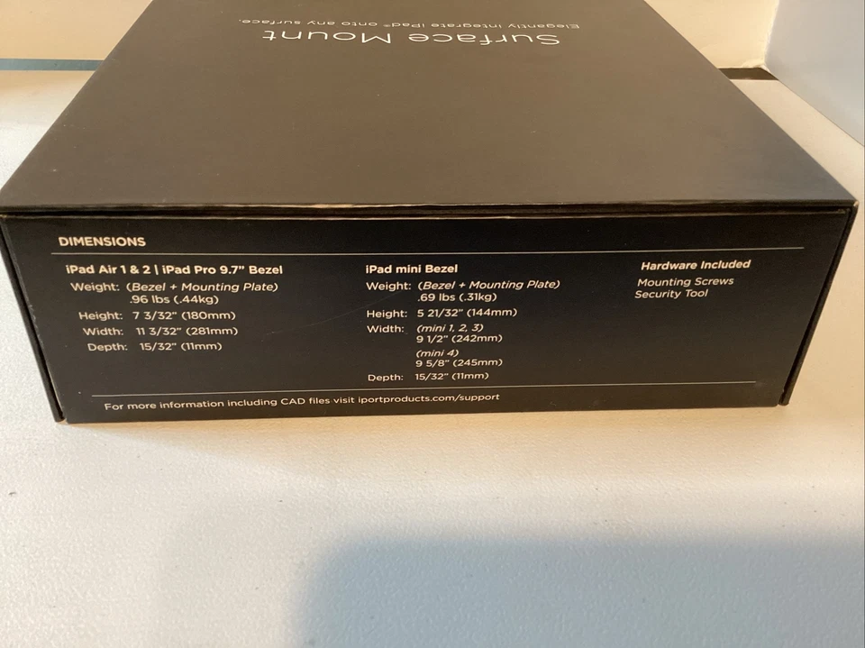 iPort Surface Mount Bezel for iPad 9.7-inch (6th gen)/(5th gen) Black NEW - Image 4 of 4