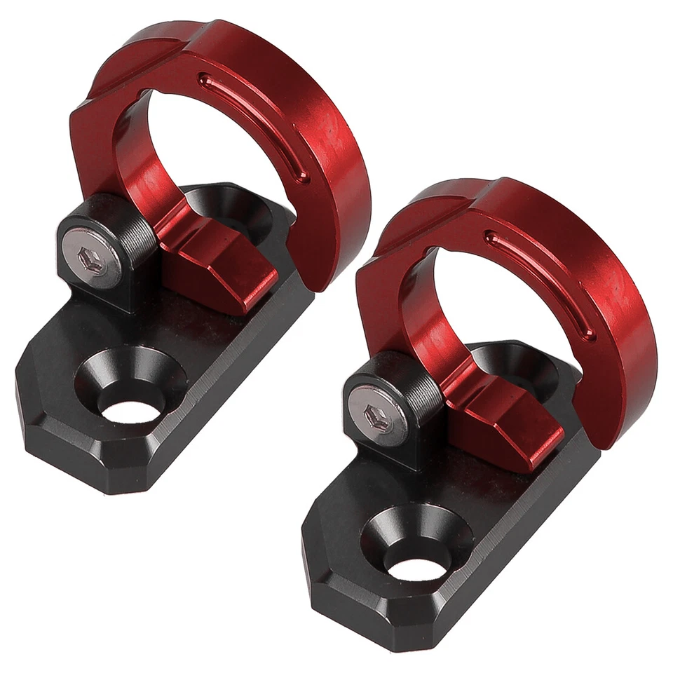2x Abrazadera guía manguera freno trasero roja apta para Kawasaki KLX140G KLX140/L KDX250 Foto 2 de 4